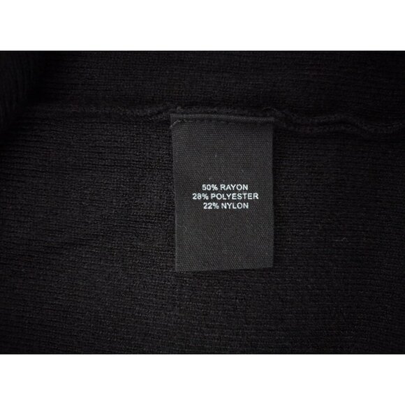 Marled Black Sleeveless High Neck Top with Silver Sequins, XS, NWT - Picture 4 of 7